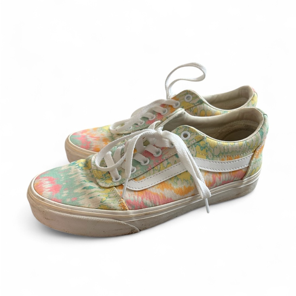 VANS Ward Lo Psychedelic Tie Dye Old Skool Sneakers Tennis Shoes Size 8.5